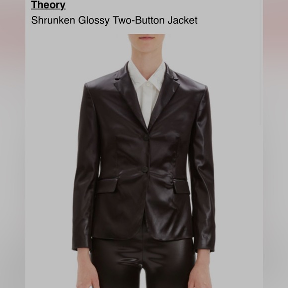 Theory classic shrunken jacket mink brown - Picture 5 of 8